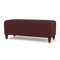Lesro Siena Lounge Reception Loveseat Bench, Walnut, RF Nebbiolo Upholstery SN6001 - alternate 3